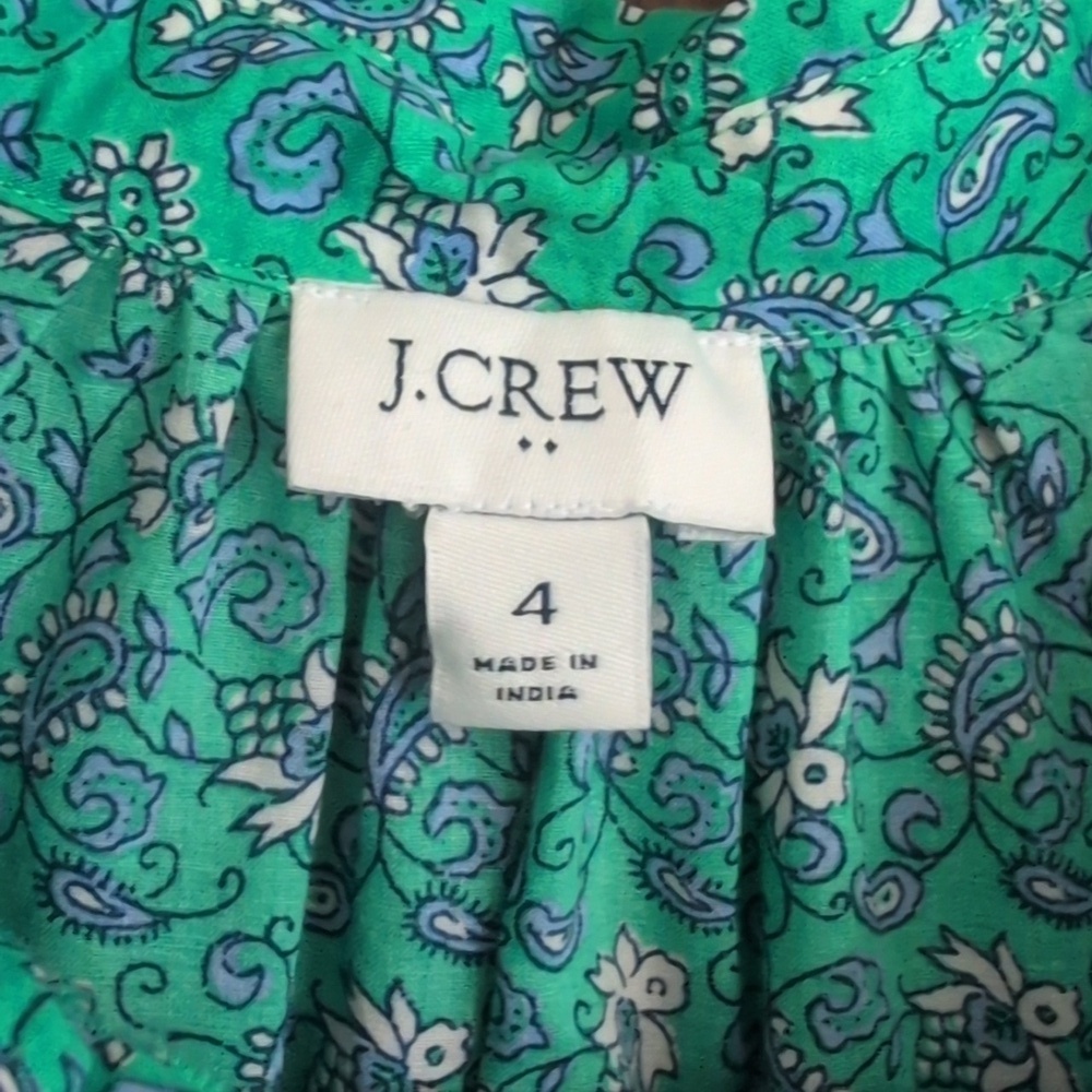 J. Crew Factory Paisley Dress with Pockets 4 - Picture 5 of 10